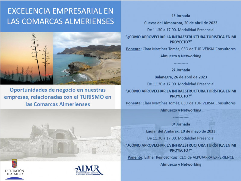 Jornada ALMUR-Diputación de Almería "Oportunidades de Negocio en Nuestras Empresas relacionadas con el Turismo"